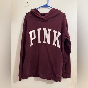 pink hoodie
